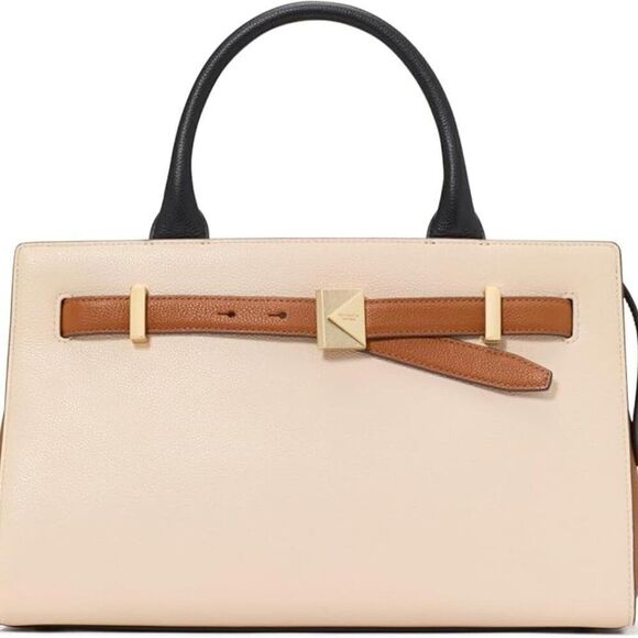 Kate Spade Women's New York Deco Pebbled Leather Medium Satchel - Picture 1 of 6